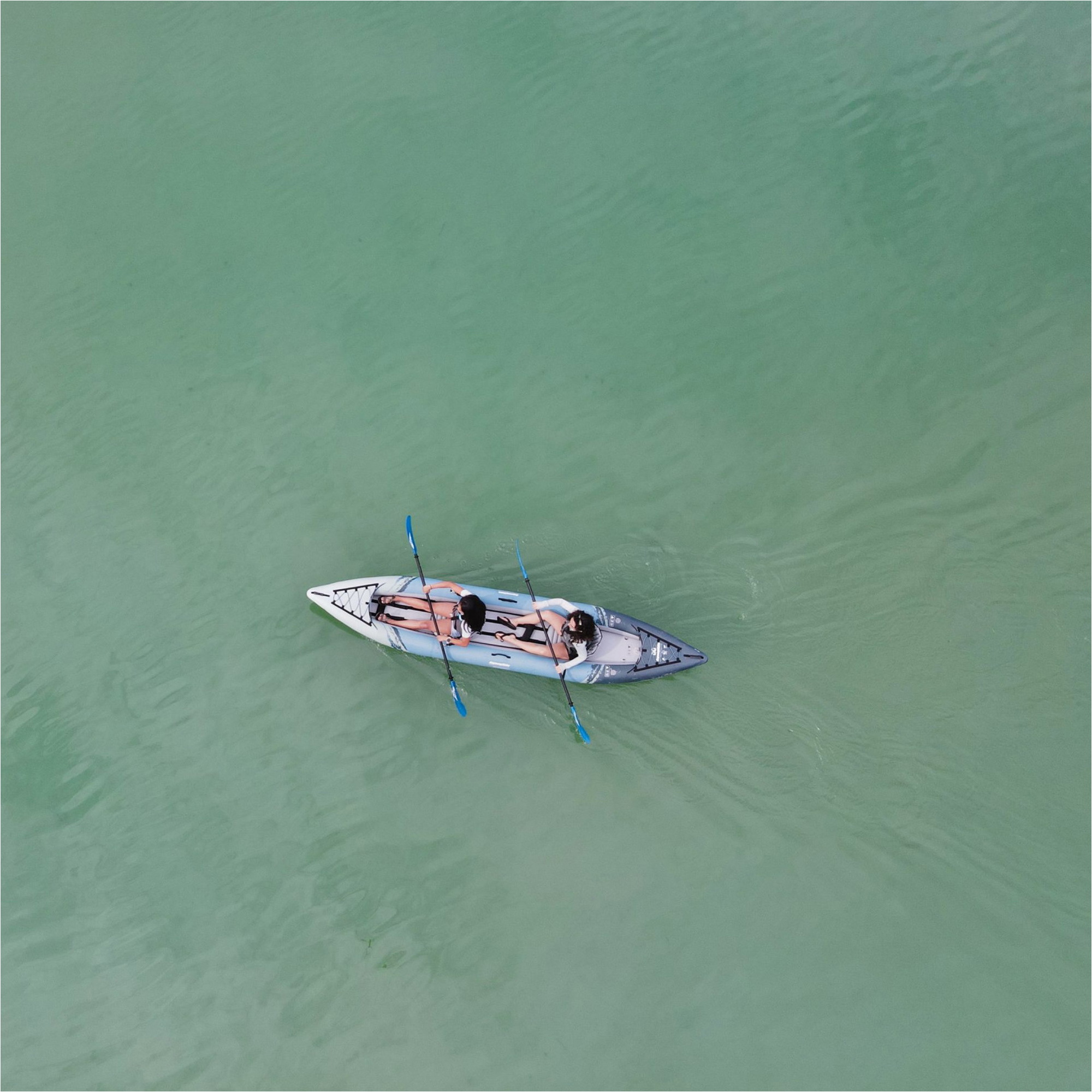 2026 Aquaglide Cirrus Ultralight 150 2 Person Kayak AG-K-CIR - Blue / Grey